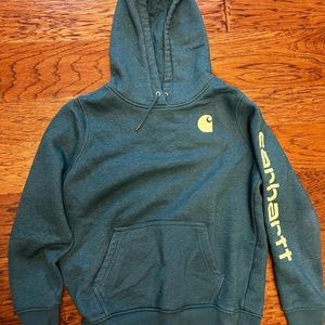 Green-Blue Teal Carhartt Sweatshirt Women’s L